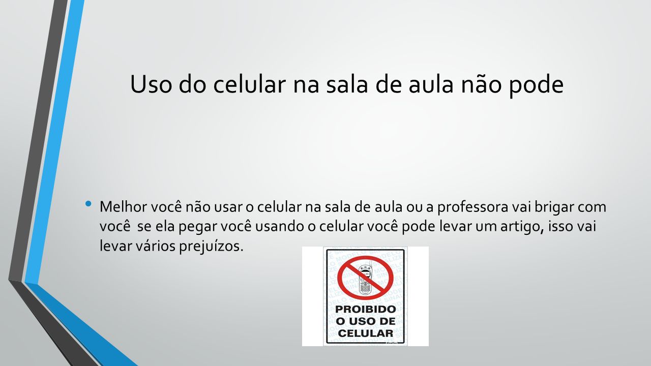 Uso De Celular Na Escola Ppt Carregar